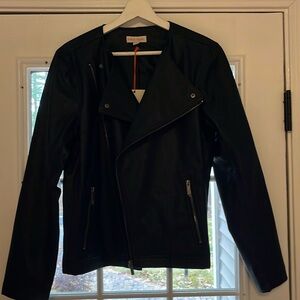 NWT Knox Rose Vegan leather jacket, Small, black